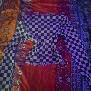 Checkered Long Sleeve Top